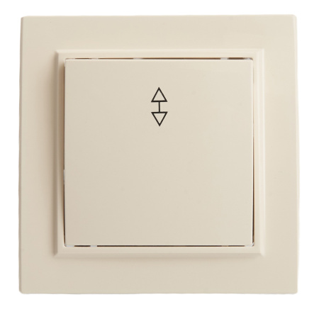 Переключатель 1-клавишный STEKKER PSW10-9005-02, 250В, 10А, серия Эрна, слоновая кость