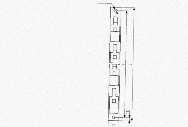 Стойка кронштейна криволинейного К1381.00.01-10 УТ1,5 горячее цинкование 12 рожков, L1685, S3,0