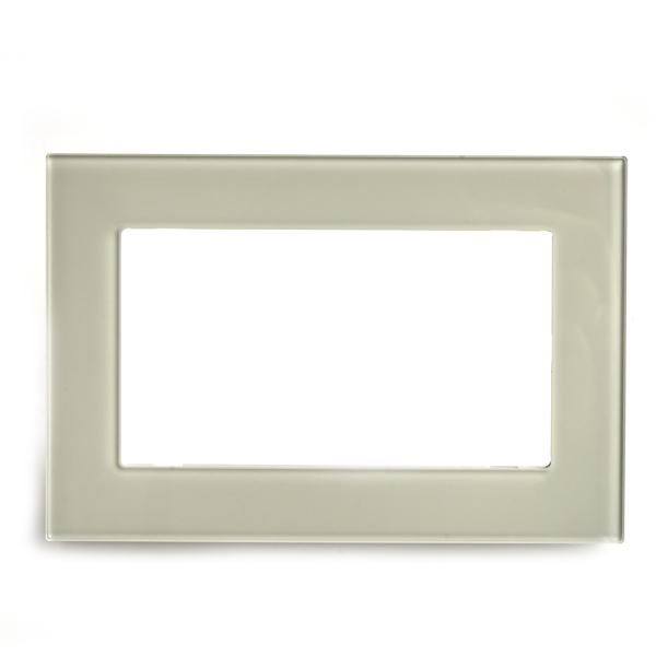 Рамка 2-местная (без перемычки), стекло, STEKKER, GFR00-7012-07, серия Катрин, дымчатый