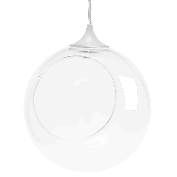 FT-12-01 Фитосветильник подвесной, светодиодный, стеклянный шар Ø120мм, 220В, 1Вт, кабель 1м, белый (без наполнения) APEYRON