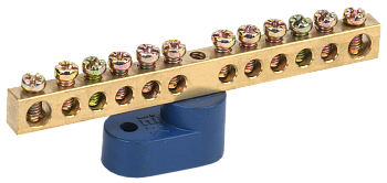 Шина N "ноль" на одном угловом изоляторе ШНИ-6х9-12-У1-С IEK