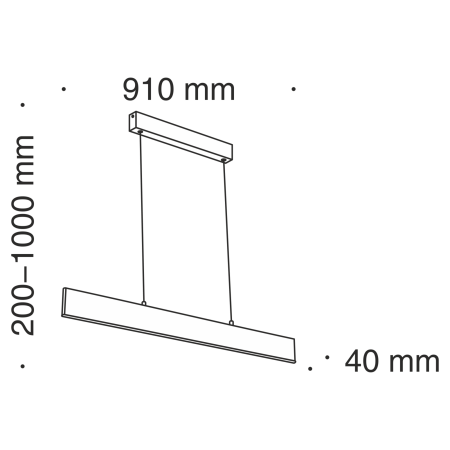 Подвесной светильник 23Вт 4000K Черный IP20 Step P010PL-L23B4K Technical