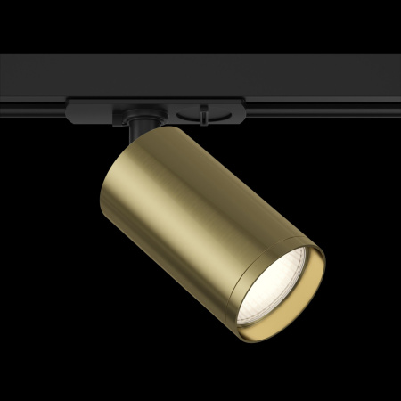 Светильник трековый 1*GU10 10Вт Черный и Латунь IP20 Focus S TR020-1-GU10-BBS Technical