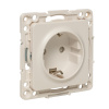 Стокгольм Механизм Розетки 1-местной с/з 16А в/к белый с защ, штор, EKF