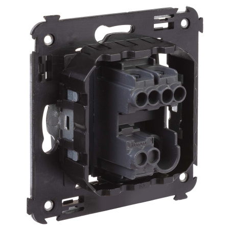 Выключатель одноклавишный в стену, "Avanti", "Черный матовый" DKC