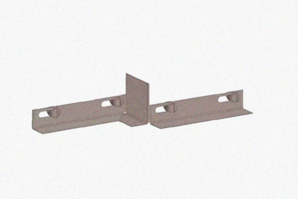 Соединитель-переходник замковый ПУгПЗ 100х80 УХЛ1, оцинкованный лист, S1,2