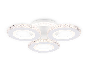 Потолочный светодиодный светильник с пультом FA8866/3 WH белый 3000K-6400K 38W 390*360*80 (ПДУ ИК) Ambrella Light