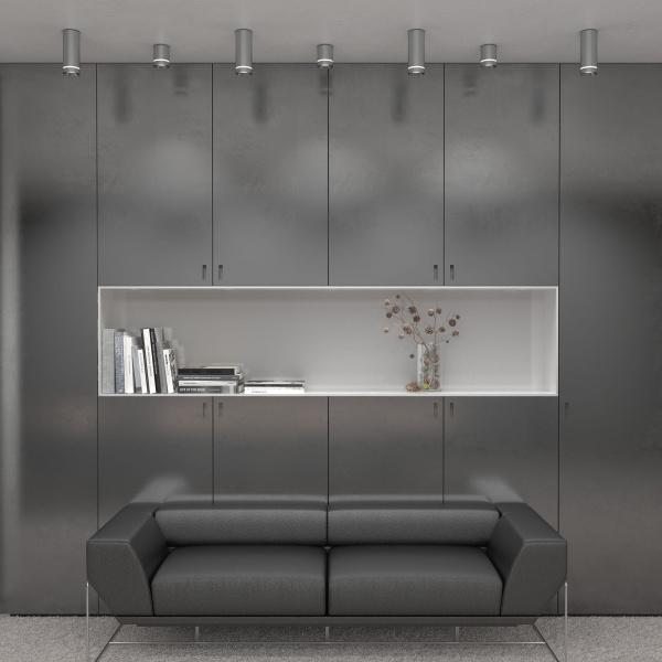 Потолочный акцентный светодиодный светильник DLR021 9Вт 4200К IP20 хром матовый Elektrostandard