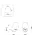 Настенный светильник (бра) 1*E14 40Вт Никель IP20 Osborn FR2027WL-01N Freya