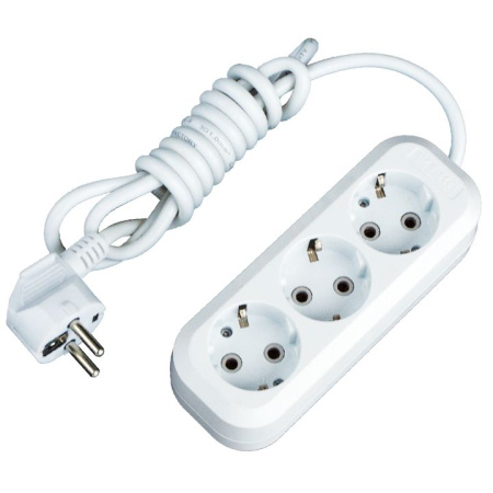 Удлинитель "Эксперт" 3 гнезда 3 метра 16А/3,5кВт с выключателем и заземлением ПВС 3х1 PROxima EKF