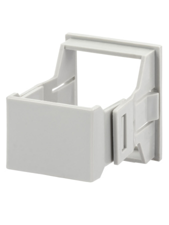 Панель лицевая для выреза в шкафу ПЛ-2, 2 модуля, пластик, без дверцы, IP40, серая TDM