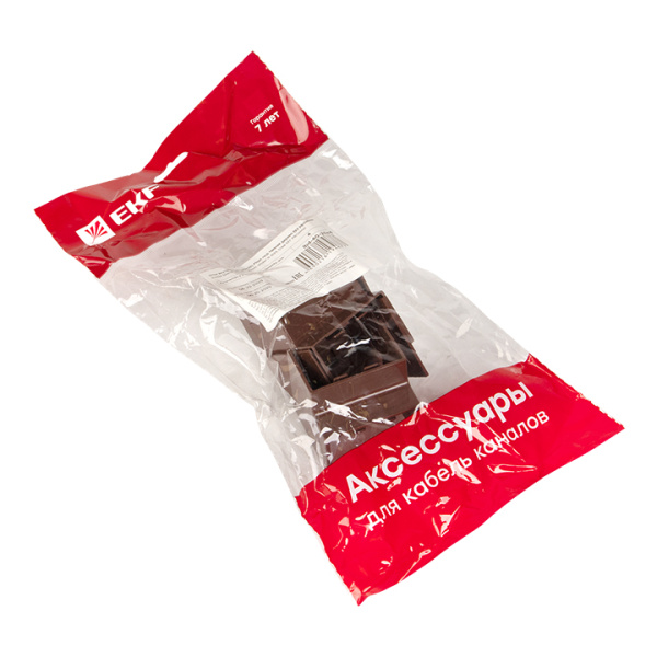 Угол внутренний (40х25) (4 шт) темное дерево EKF-Plast