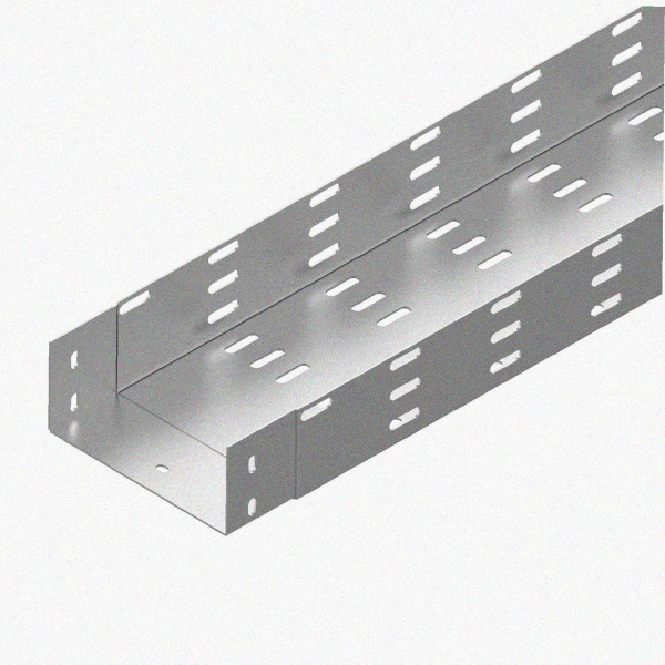 Лоток монтажный цельный перфорированный ЛМЦ300х65х2000 У3, окрашенный, S1,0