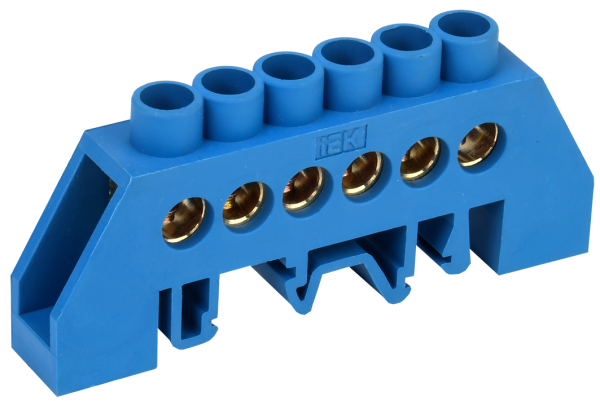 Шина N "ноль" в комбинированном DIN-изоляторе типа "Стойка" ШНИ-8х12-6-КС-С IEK