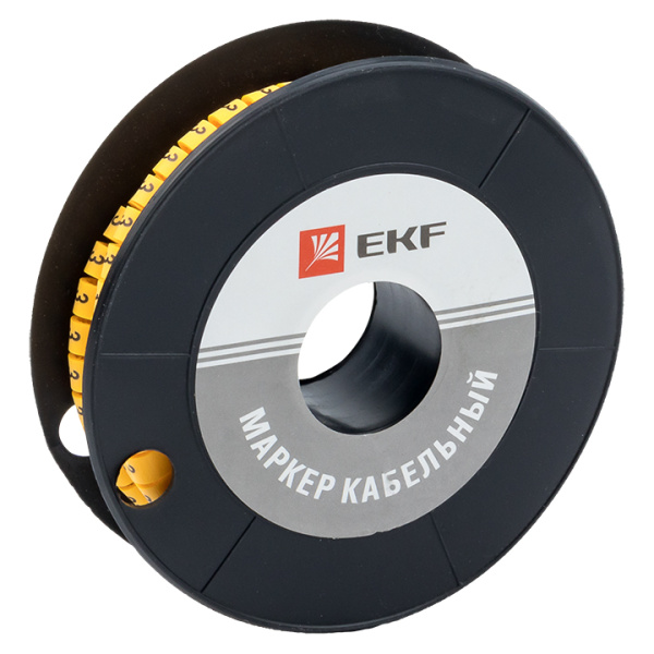 Маркер кабельный 2,5 мм2 "3" (1000 шт) (ЕС-1) PROxima EKF