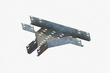 Лоток тройниковый перфорированный ОТ 400х150 УХЛ1, оцинкованный лист S1,5