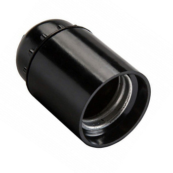 Патрон GLH-E27-CAR-H-B, карболитовый, Е27, подвесной, без кольца, черный, 1/50/600 General