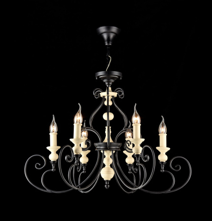 Люстра 6*E14 60Вт Черный IP20 Karina H631-PL-06-B Maytoni