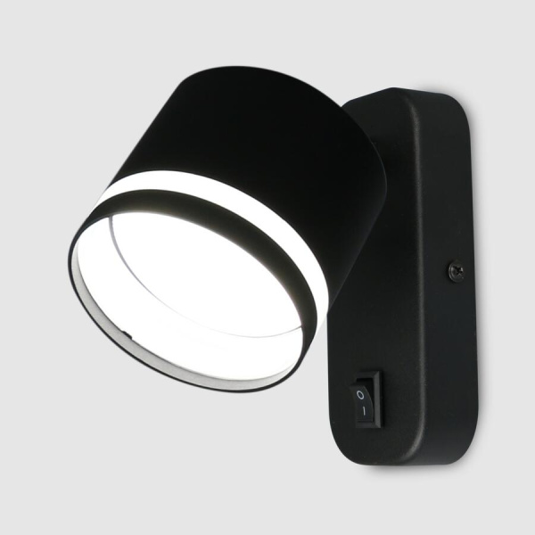 Бра GWL-GX53-M-IP20 Черный С боковым рассеивателем Башня General