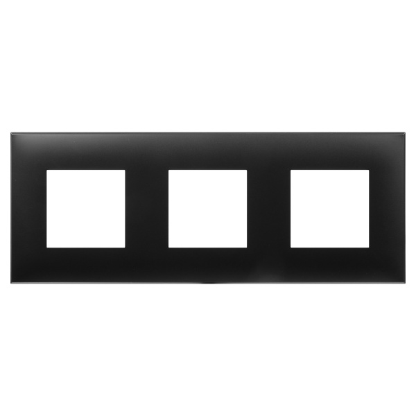 Рамка "Avanti", "Черный матовый", 3 поста (6 мод.) DKC