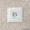 Розетка в стену, 2P+E, с з/ш, "Avanti", "Белое облако" DKC