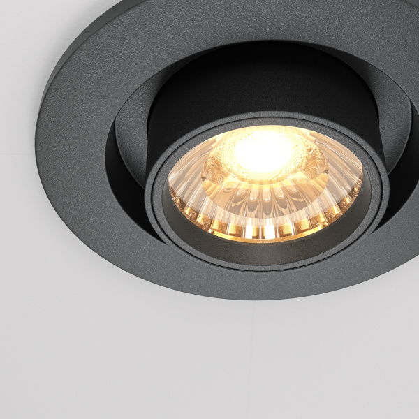 Встраиваемый светильник LED 10Вт Черный IP20 Downlight DL045-01-10W3K-B Technical Maytoni