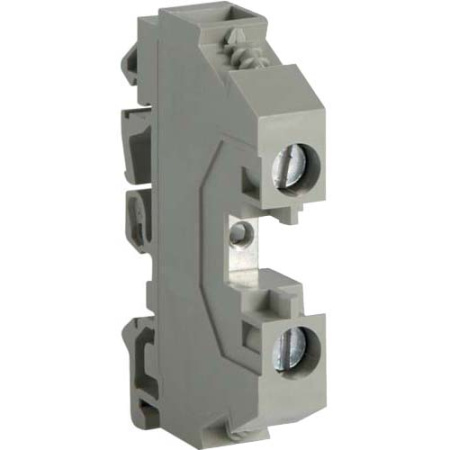 Клемма винтовая для дин-рейки, "Фаза" 1 - 10 мм2, 400В/57A, проходная, серая, Hager