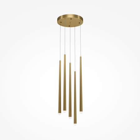 Подвесной светильник 5*LED 30Вт Латунь IP20 Cascade MOD132PL-L36BSK2 Maytoni