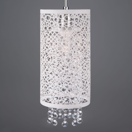 Подвесной светильник с хрусталем 1*E14 60Вт хром IP20 (1181/1 хром) Eurosvet