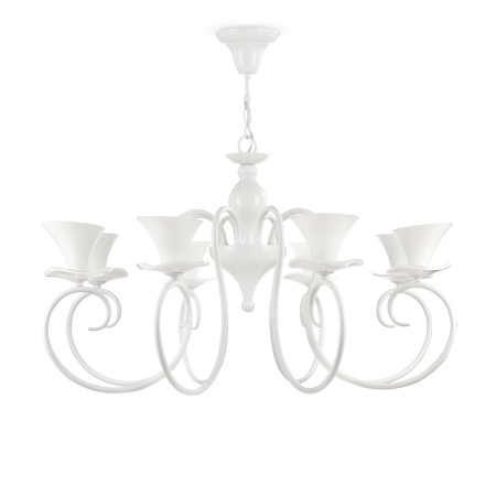 Люстра 8*E14 40Вт Белый IP20 Fabre FR2001-PL-08-W Freya