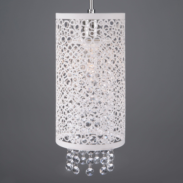 Подвесной светильник с хрусталем 1*E14 60Вт хром IP20 (1181/1 хром) Eurosvet