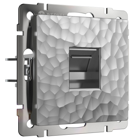 Hammer Механизм розетки без лицевой панели СУ Ethernet RJ-45 . серебряный IP20 Werkel