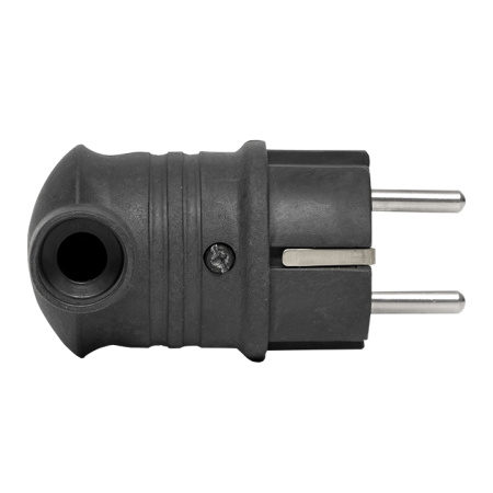 Вилка угловая каучуковая 230В 2P+PE 16A IP44 PRO EKF