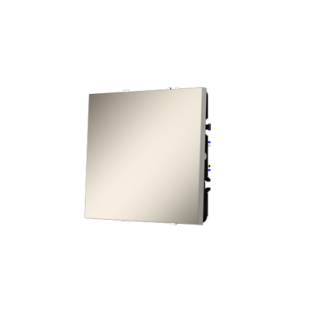 Выключатель с самовозвратом встраиваемый Voltum S70 одноклавишный 10А, (кашемир)