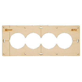 Шаблон для подрозетников c 4 отв, диам, 72 мм Expert EKF
