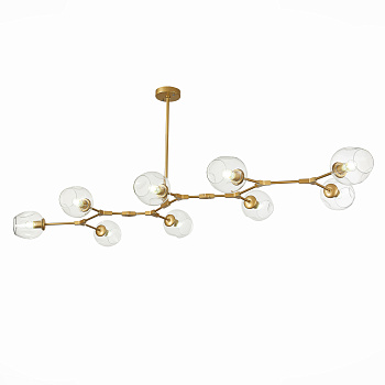 Люстра подвесная Золотистый/Прозрачный E27 9*40Вт SLE154823-09 EVOLUCE