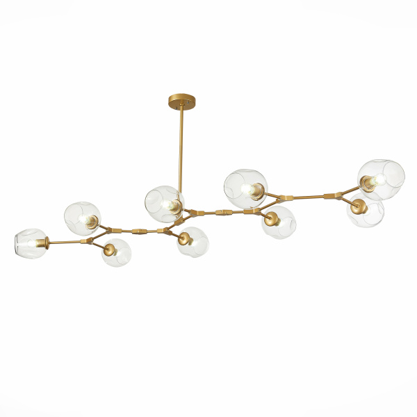 Люстра подвесная Золотистый/Прозрачный E27 9*40Вт SLE154823-09 EVOLUCE