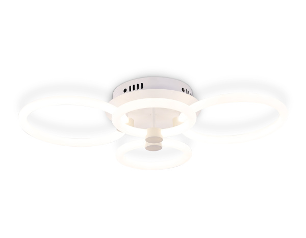 Потолочный светодиодный светильник с пультом FA3811/2+2 WH белый 3000K-6400K 82W 620*420*130 (ПДУ ИК) Ambrella Light