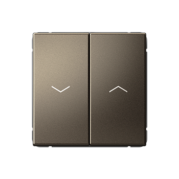 ARTGALLERY 2-клавишный ВЫКЛЮЧАТЕЛЬ ДЛЯ ЖАЛЮЗИ, 2х сх.4, 10А, механизм, МОККО Systeme Electric