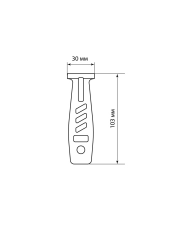Рукоятка пластиковая для напильников 200 мм серии "Рубин" TDM