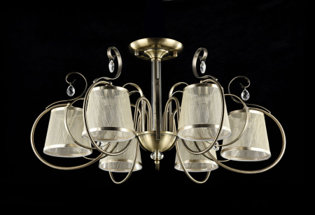 Потолочный светильник 6*E14 40Вт Бронза IP20 Simone FR2020-PL-06-BZ Freya