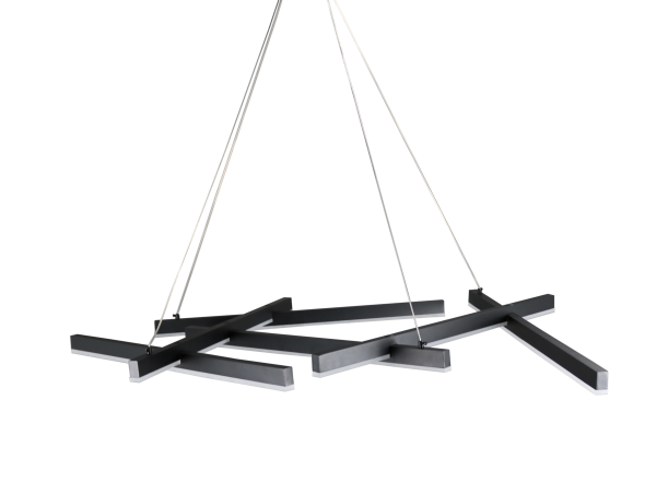 Светильник подвесной AVEN ZRS.01243.03 80Вт регулируется от 3000K до 6000K IP20 Чёрный Zortes