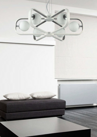 Подвесной светильник 6*G9 40Вт Белый с Золотом IP20 Avola MOD431-PL-06-WG Maytoni