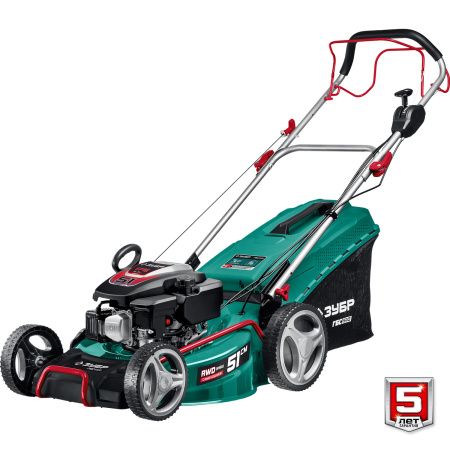 510 мм 6.5 л.с. самоходная газонокосилка бензиновая, ЗУБР