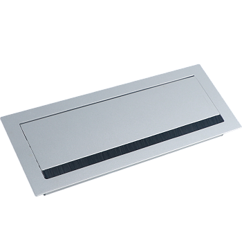 Donel Кабельный громмет (лючок) в стол, 310*120мм, цвет: серебро