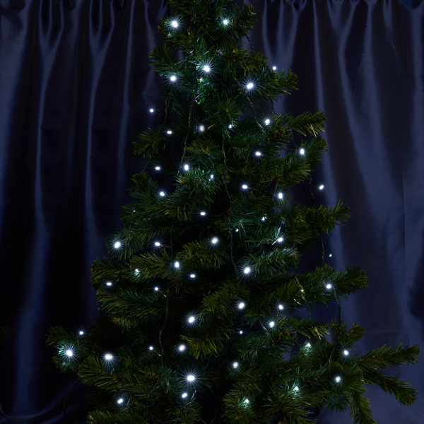 Св/д гирлянда Feron CL03 лин.4м +1.5м 230V 5000K, с контроллером, зеленый шнур