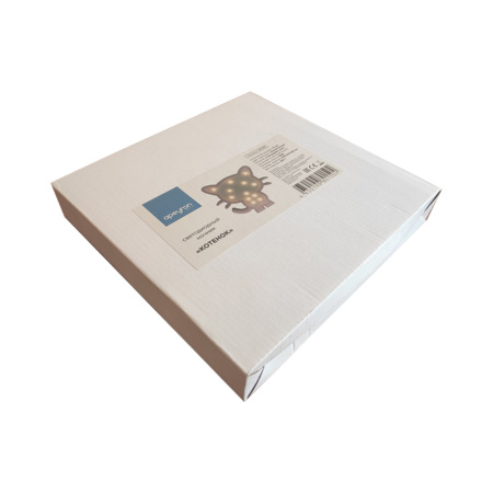 12-173 Светодиодный ночник "Котенок", теплый белый, 2хААА, МДФ, 242х30х248мм APEYRON