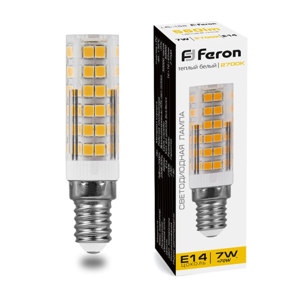 Лампа светодиодная Feron LB-433 E14 7W 2700K Лампа светодиодная Feron LB-433 E14 7W 2700K