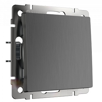 Встраиваемые механизмы Выключатель СУ 1 кл. проходной 10А графит рифленый IP20 Werkel