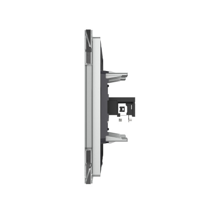 Розетка микрофон TRS 6.3 JACK Серая Livolo